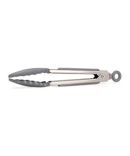 Tovolo Silicone-Tipped Locking Tongs (Charcoal)
